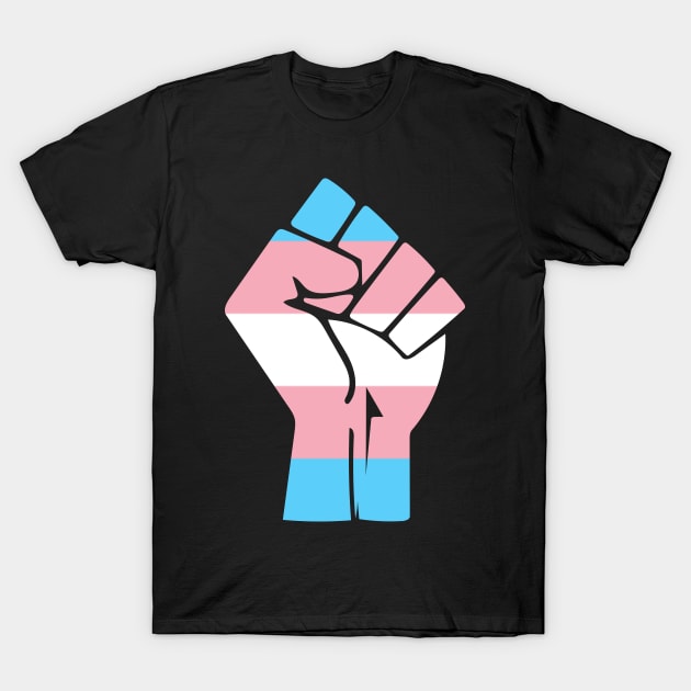 Black Lives Matter Fist LGBT Transgender Flag T-Shirt by aaallsmiles